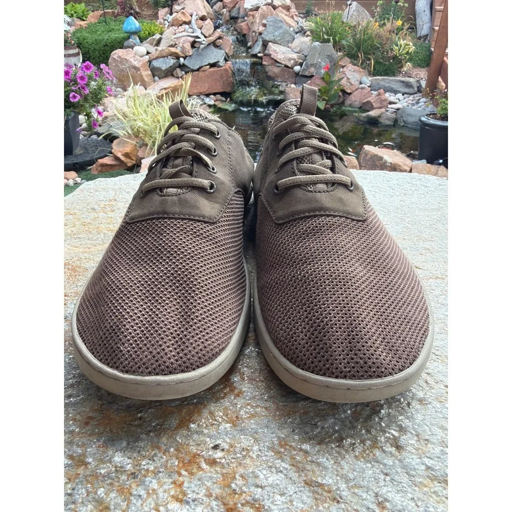 OluKai Nohea Moku Mens Brown Mesh Boat Shoes Sneakers Size 9.5